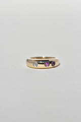 Gold Pebble Pinky Ring