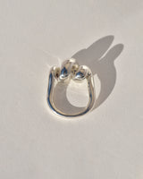 Anillo sacacorchos de plata esterlina