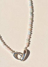 Morganite and Sterling Silver Choker