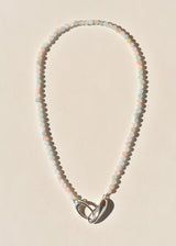 Morganite and Sterling Silver Choker
