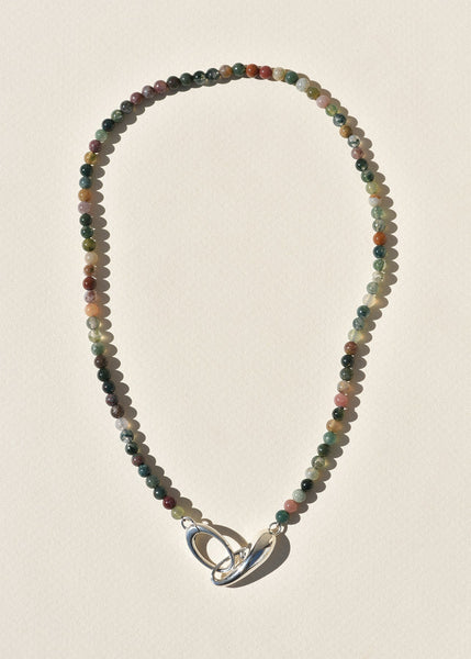 Leigh Miller Agate Coker with Sterling Silver Clasp