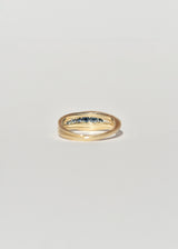 Multi-Sapphire Curve Ring in 14k Gold