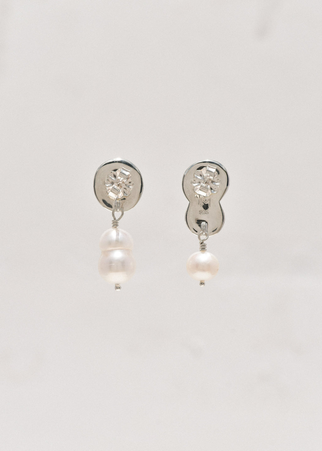 Sterling Silver Dew Drop Earrings with White Pearls – Leigh Miller