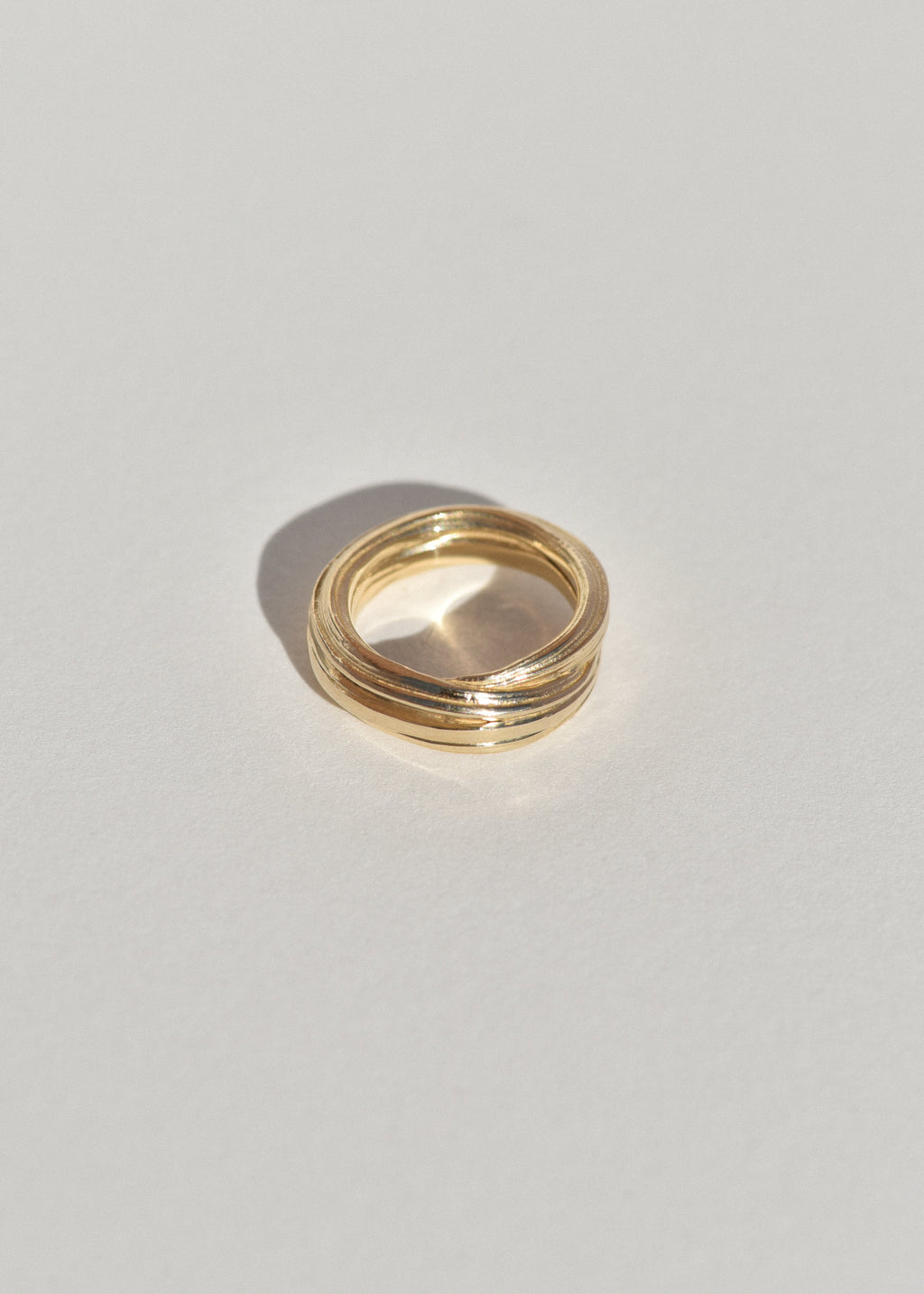 Gold Folded Pinky Ring – Leigh Miller