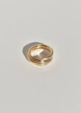 Gold Folded Pinky Ring
