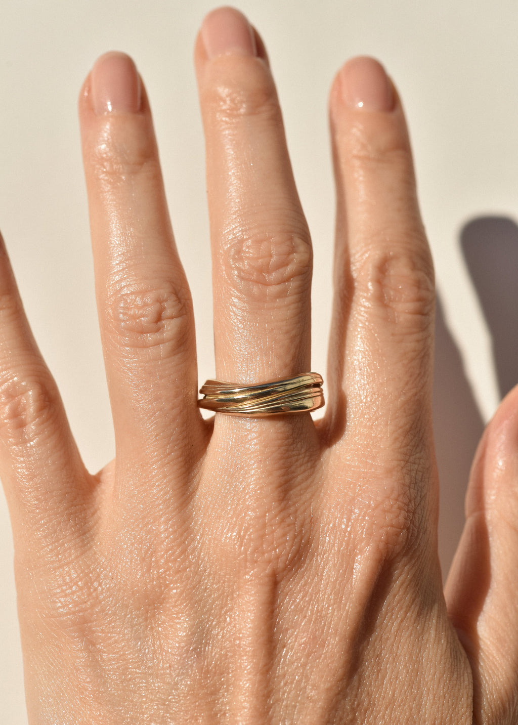 pointless journey FINE RING GOLD Sサイズ Gold Soft Wave Ring- Trial Sample – Leigh Miller