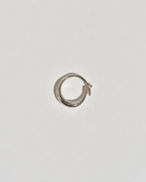 Small Round Sempre Hoop in 14k White Gold