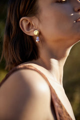 Boucles d'oreilles Pouple en laiton