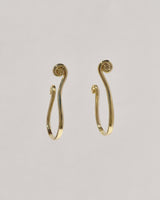 Brass Fern Hoops