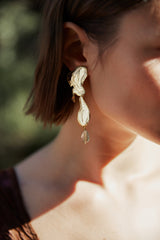 Boucles d'oreilles Pouple en laiton