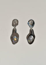 Boucles d'oreilles goutte de lave