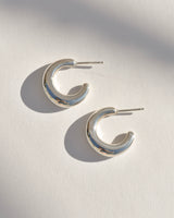 スターリングシルバーミニバブルフープ