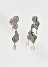 Sterling Silver Ink Blot Earrings