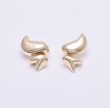 Leigh Miller Earrings Brass Dollop Studs