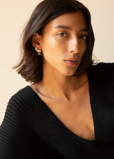 Leigh Miller Earrings Brass Dollop Studs