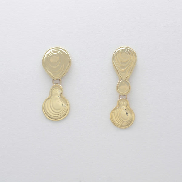 Brass Double Drop Earrings