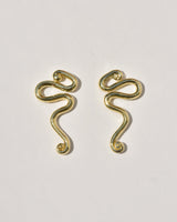 Leigh Miller Earrings Brass Figari Studs