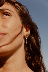 Leigh Miller Earrings Brass Figari Studs