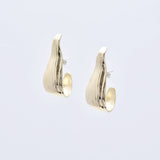 Leigh Miller Earrings Brass Husk Hoops