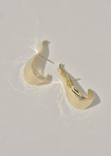 Leigh Miller Earrings Brass Husk Hoops