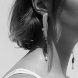 Brass Current Earrings