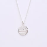 スターリングシルバーの夕暮れのペンダント