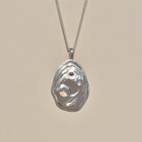 スターリングシルバー溶岩ペンダント