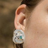 Clous de lave en argent sterling