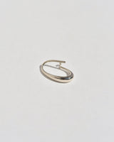 Créole Semper ovale moyenne en or blanc 14 carats