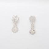 Boucles d'oreilles doubles en argent sterling