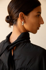 Leigh Miller Earrings Sterling Silver Dollop Studs