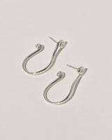 Leigh Miller Earrings Sterling Silver Fern Hoops