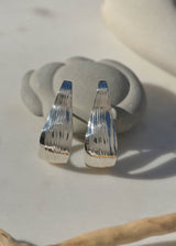 Leigh Miller Earrings Sterling Silver Husk Hoops