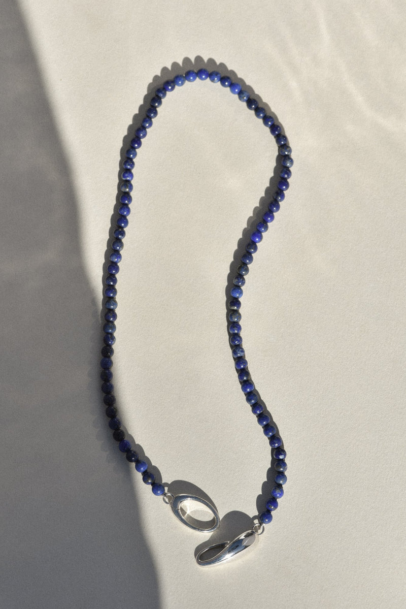 Sterling Silver Lapis Choker