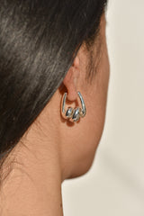 Créoles Lucia en argent sterling