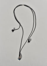 Leigh Miller Sea Stone Pendant Necklace on Silk Cord