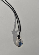 Leigh Miller Sea Stone Pendant on Silk Cord