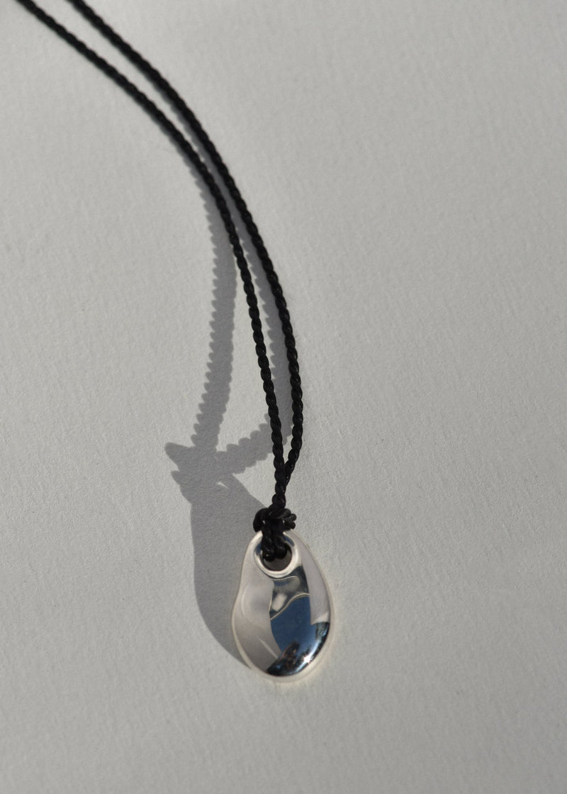 Leigh Miller Sea Stone Pendant on Silk Cord