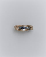 Multi-Sapphire Curve Ring in 14k Gold
