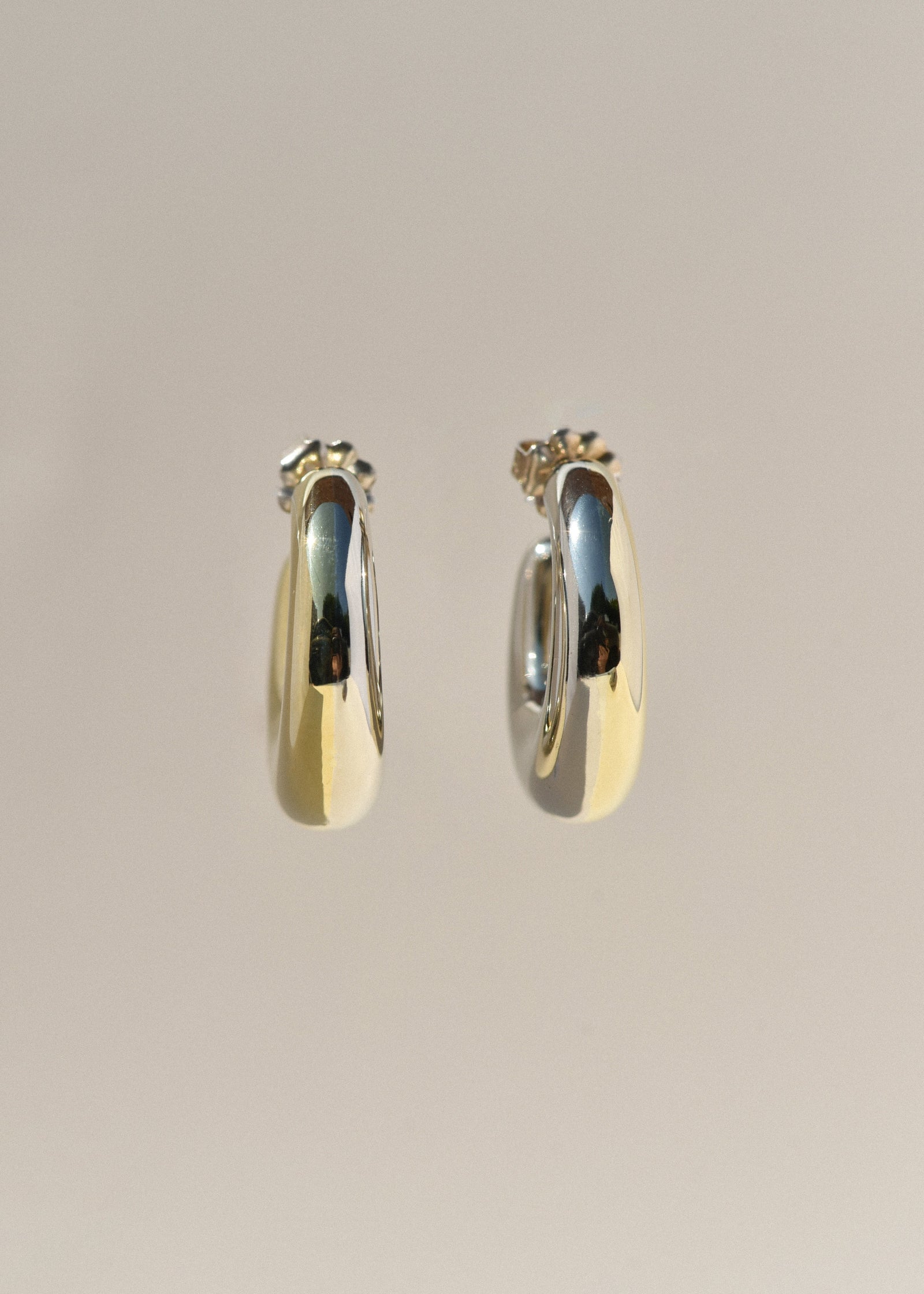 耳環　金環　①②まとめて Two-Tone Bubble Hoops – Leigh Miller