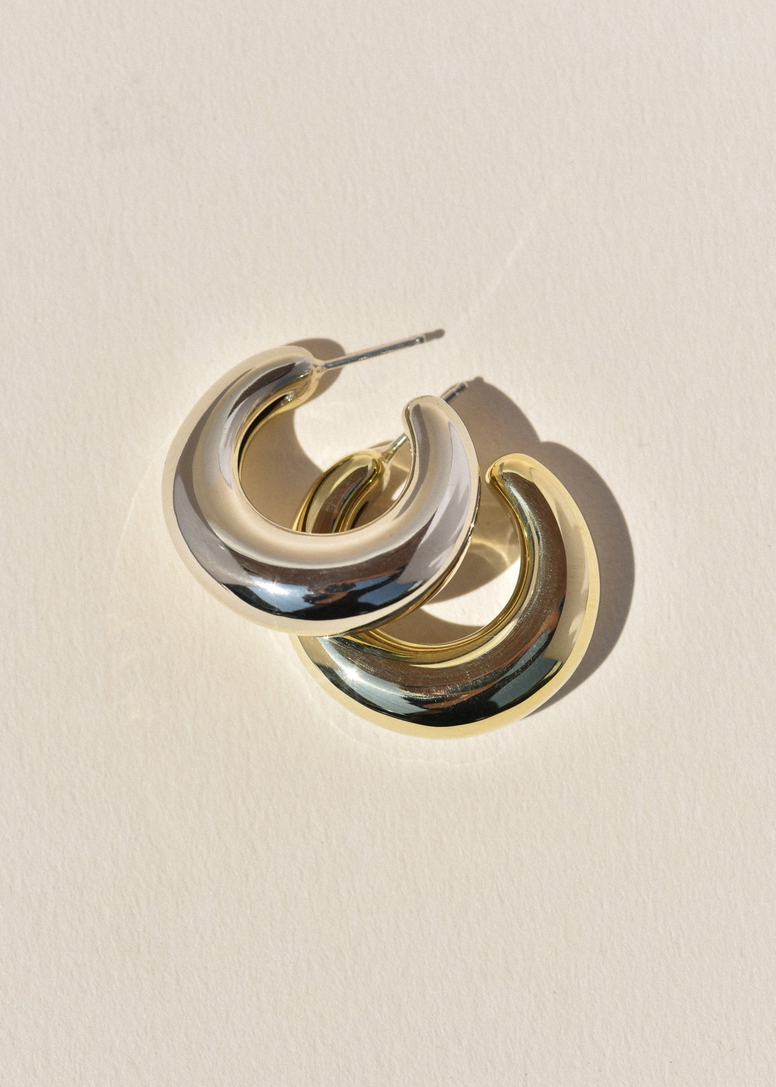 Two-Tone Bubble Hoops – Leigh Miller