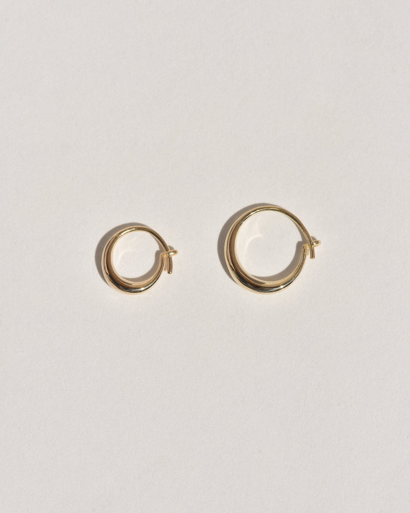 Small Round Sempre Hoop in 14k Yellow Gold