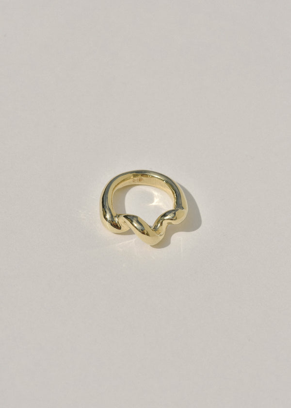Leigh Miller Rings Brass Corkscrew Ring