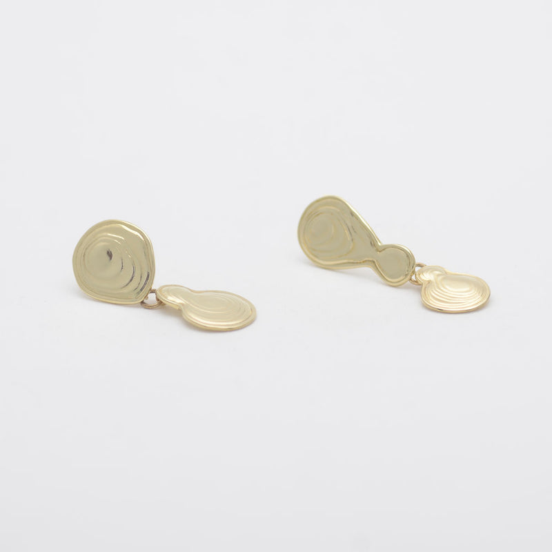 Brass Double Drop Earrings – Leigh Miller