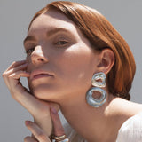 Leigh Miller Jewelry Earrings Brass Double Whirlpool Earrings