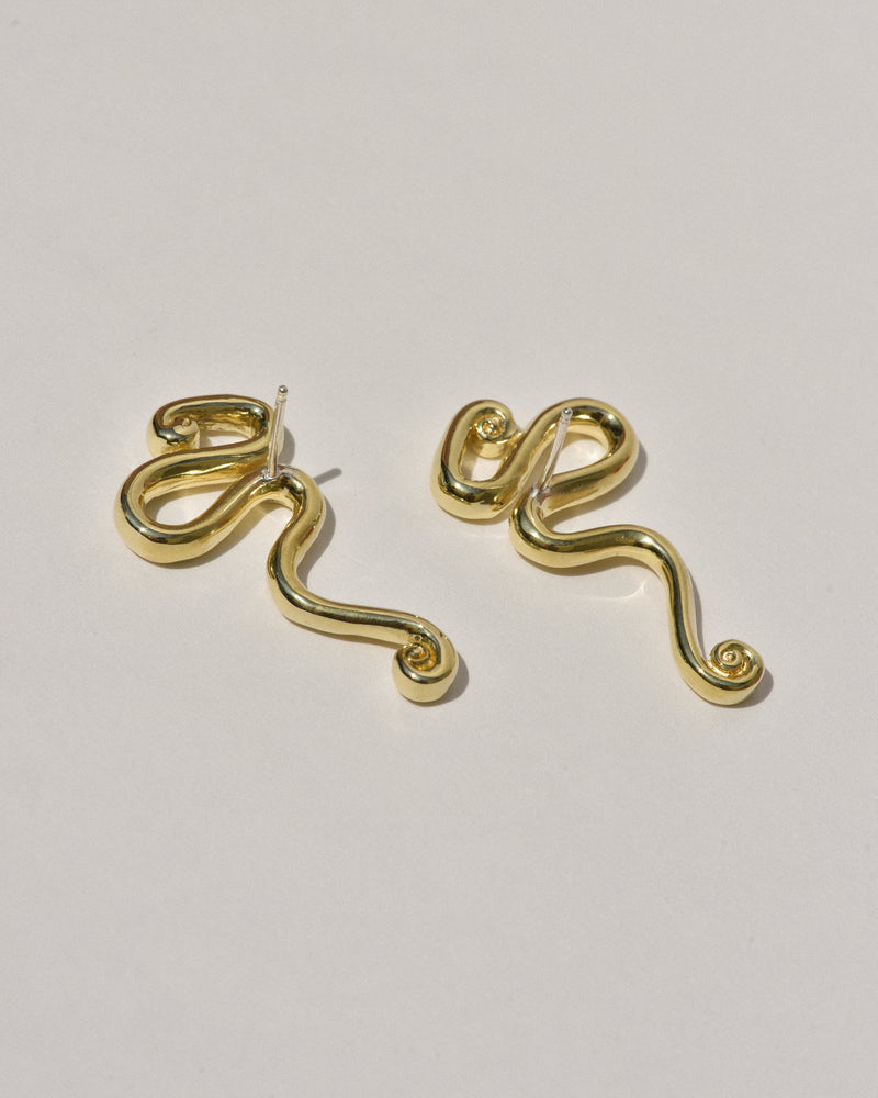 Leigh Miller Earrings Brass Figari Studs