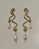 Brass Turbillion Earrings