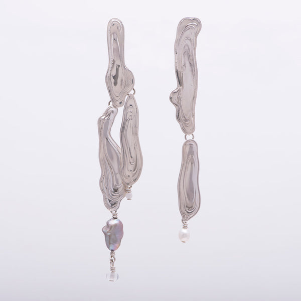 Sterling Silver Current Earrings