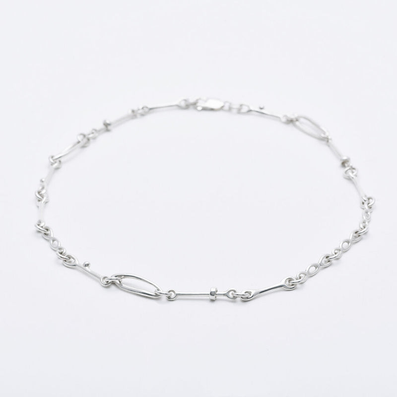 Sterling Silver Doodle Chain Choker