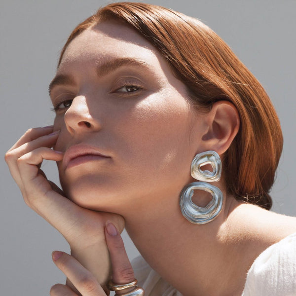 Leigh Miller Jewelry Earrings Double Whirlpool Earrings